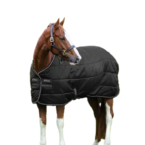Horseware - Couverture de box Amigo Diamond Insulator noir/ argent 100g
