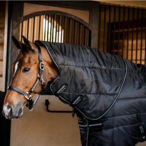 Horseware - Couverture de box Amigo Ripstop Insulator Plus Stable noir/ argent 350g