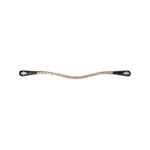 LeMieux - Frontal Classique en cuir noir Diamante Rosé